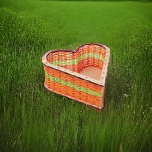 Корзинка из ротанга большая СЕРДЕЧКО (набор N 15) Каррас