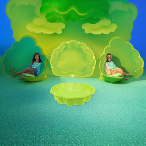 Песочница Облачко двойная зеленая Paradiso