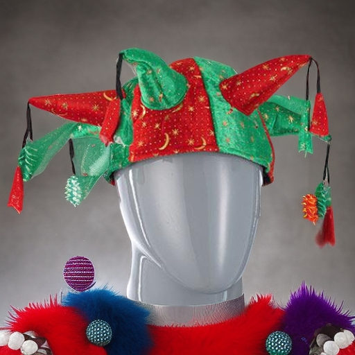 Колпак шутовской с шипами и помпонами Snowmen