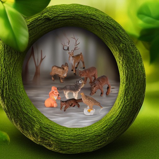 Набор фигурок Животные леса, 8 фигурок Miniland