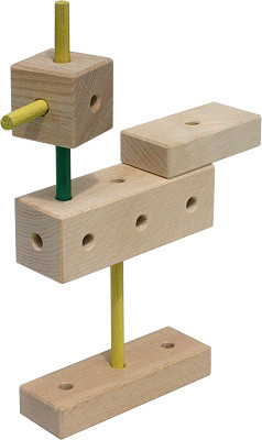 Деревянный конструктор Ki 1, 65 деталей Matador