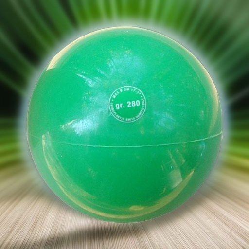 Мяч для художественной гимнастики RITMIC 280 г, зеленый Ledraplastic