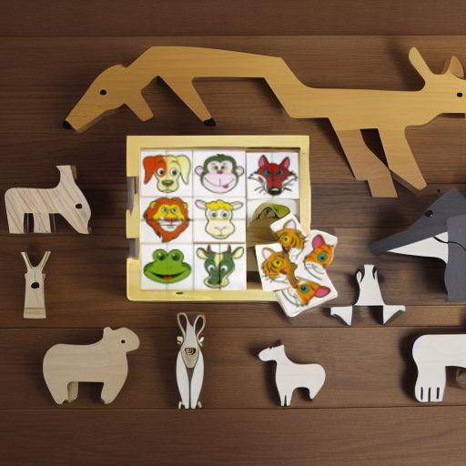 Пазл деревянный ЖИВОТНЫЕ Woody