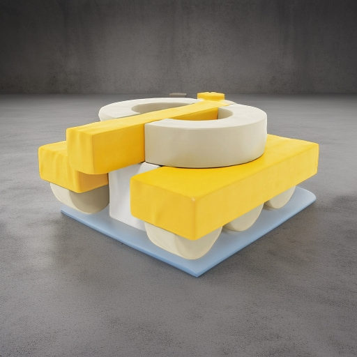 Мягкие игровые блоки Танк Pastel Romana