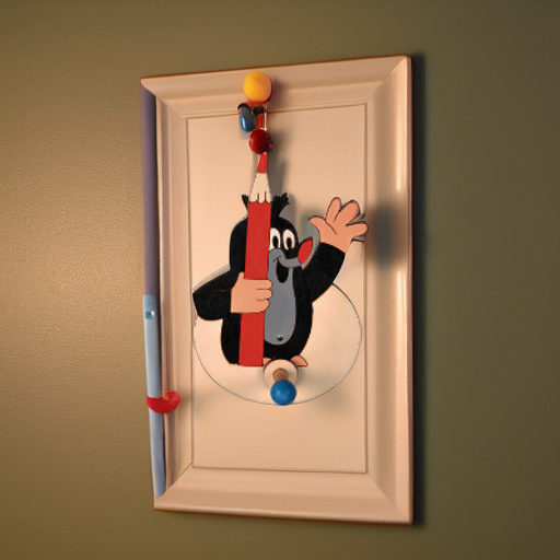 Вешалка настенная КРОТ С КАРАНДАШОМ, 1 крючок Pomy Toys