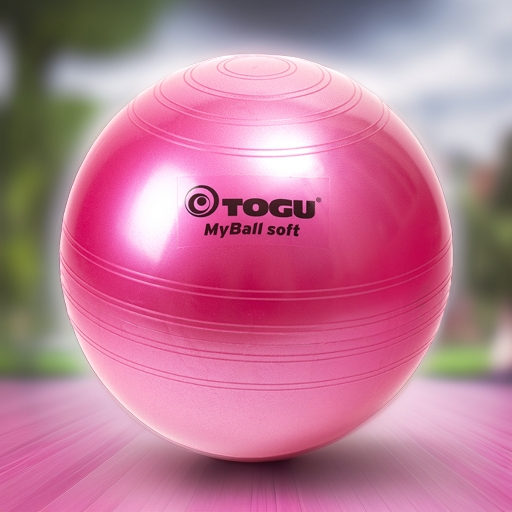 Гимнастический мяч TOGU My Ball Soft 65 см красный перламутровый