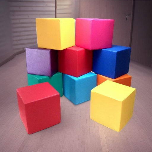 Мягкий кубик 40х40х40 см, 1 штука Лантана