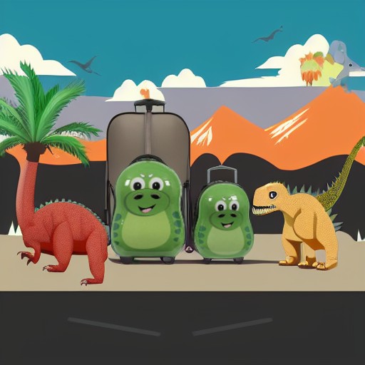 Чемодан и рюкзак ДИНОЗАВРИК Cuties and Pals