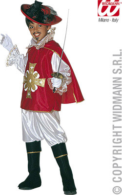 Мушкетер красный, рост 140 Widmann