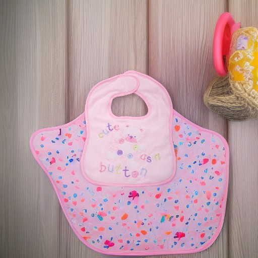 Нагрудник КОТИК, розовый Luvable Friends