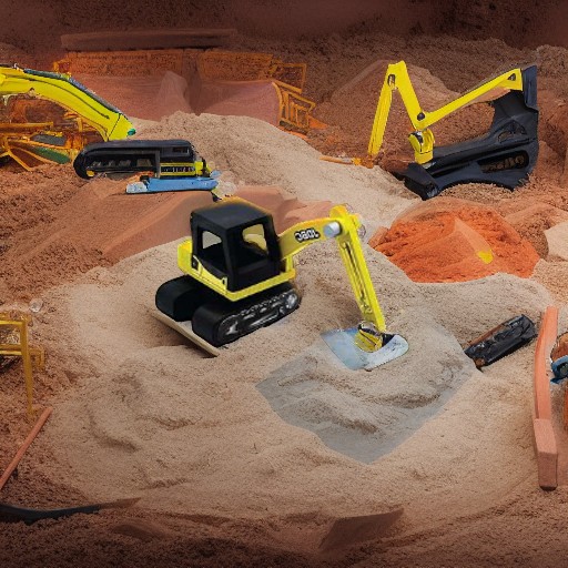 Модель деревянная ЭКСКАВАТОР Colorific