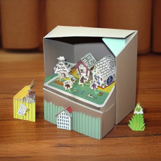 Домик из картона ТРИ ПОРОСЕНКА CartonHouse