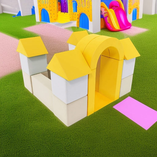 Мягкий игровой комплекс Замок Pastel Romana