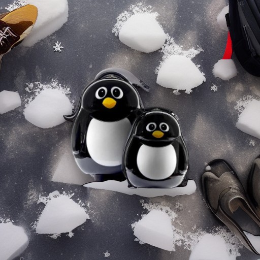 Чемодан и рюкзак ПИНГВИН Cuties and Pals