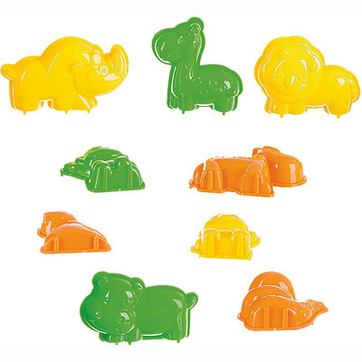 Марсианский песок 500 г бежевый, 10 формочек Bondibon