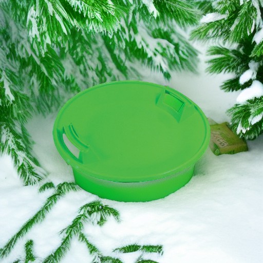 Санки-ледянка круглые зеленые Разное