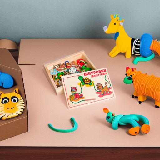 Шнуровка Животные в коробке с крышкой ЛЭМ