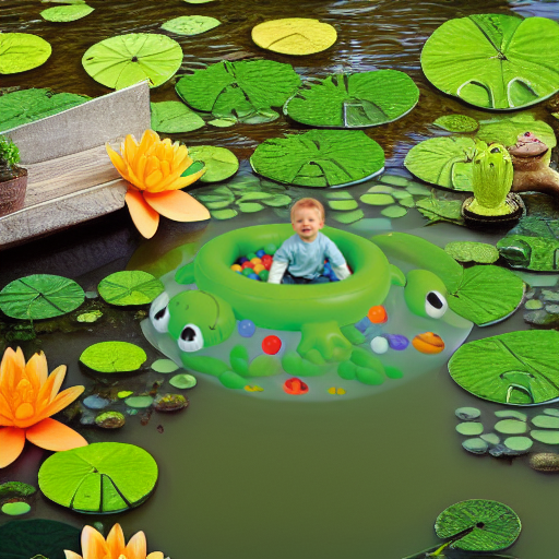 Лягушонок с шариками Upright