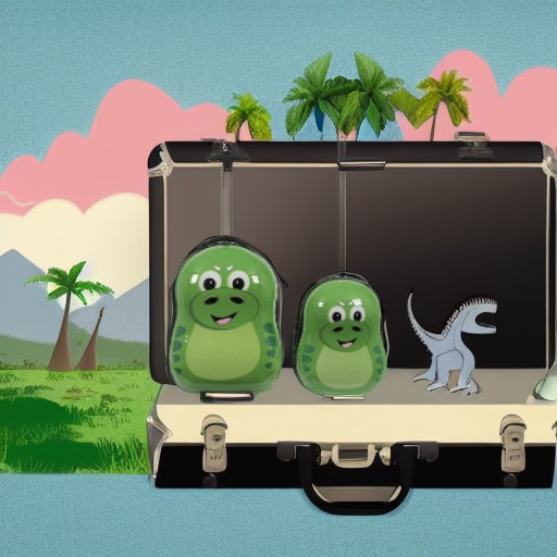 Чемодан и рюкзак ДИНОЗАВРИК Cuties and Pals