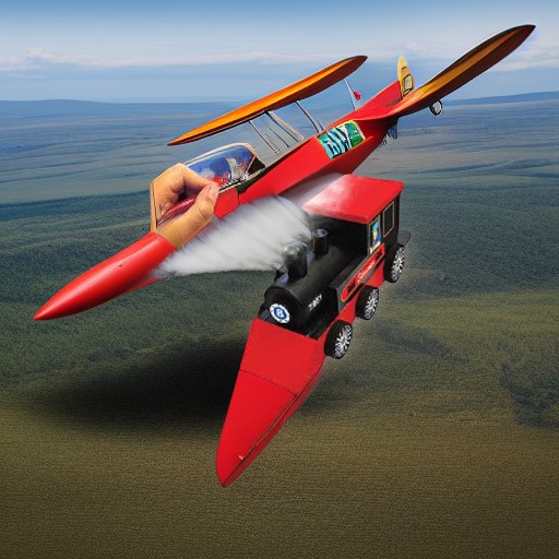 Модель деревянная ПАРОВОЗИК Colorific