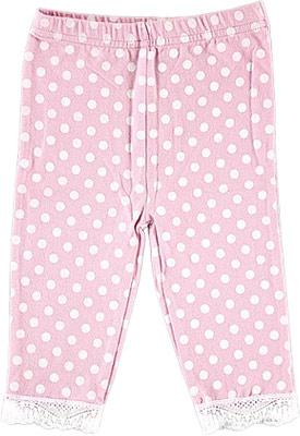 Леггинсы ГОРОШЕК розовые, 0-3 месяца Luvable Friends