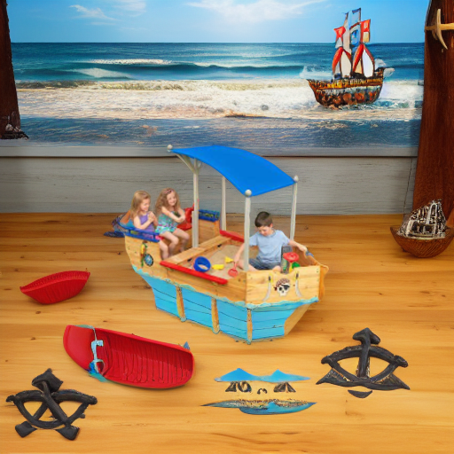 Песочница деревянная ПИРАТСКАЯ ЛОДКА KidKraft