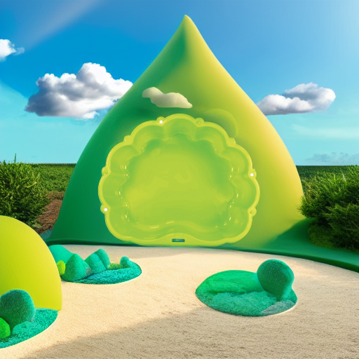 Песочница Облачко зеленая Paradiso