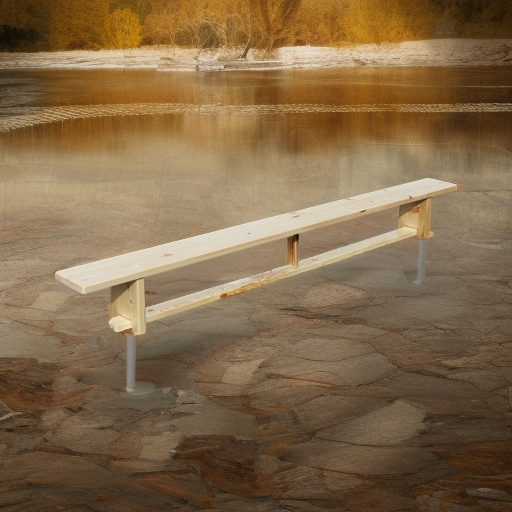 Скамья гимнастическая 2 м на деревянных ножках