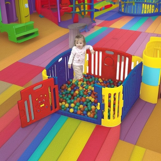 Игровой манеж ЦВЕТНОЙ Edu-Play