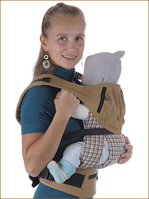 Cлинг-рюкзак БЕБИМОБИЛЬ ПРЕМЬЕР песочный Чудо-Чадо