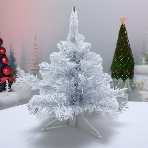 Ель искусственная настольная Snow White 30 см, белая