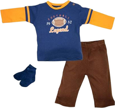 Комплект для мальчика 3 предмета (синий), 3-6 месяцев Bon Bebe