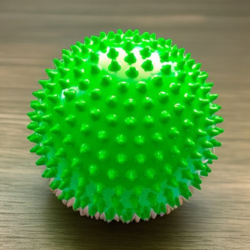 Мяч мягкий массажный ЕЖИК 12 см, зеленый Альпина Пласт