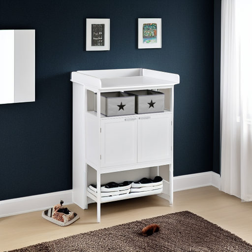 Пеленальный комод с шкафчиком Hamburg белый Roba