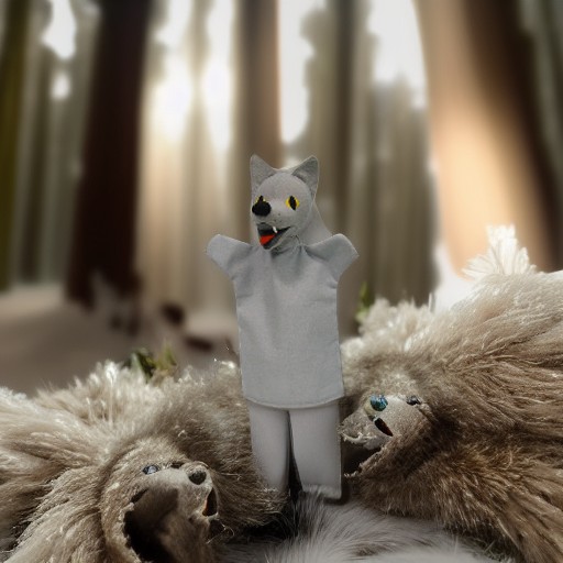 Кукла на руку ВОЛК Moravska Ustrenda Brno