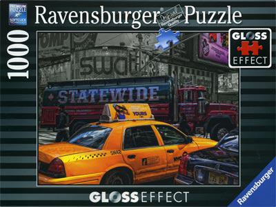 Желтое такси, 1000 деталей (глянец) Ravensburger