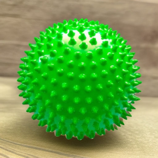 Мяч мягкий массажный ЕЖИК 18 см, зеленый Альпина Пласт