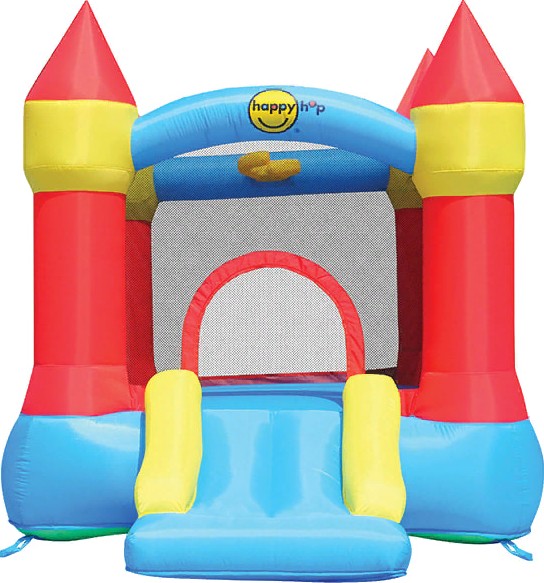 Надувной батут с горкой Мини-крепость Happy Hop