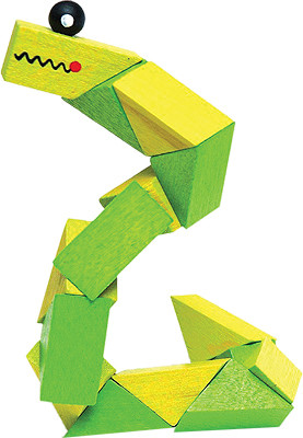 Головоломка змейка КРОКОДИЛ Woody