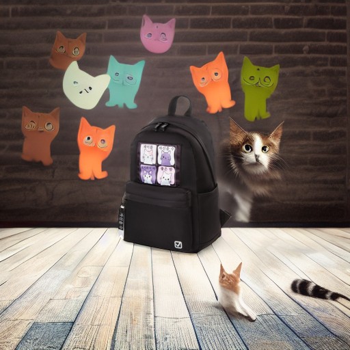 Рюкзак FASHION CITY универсальный Friendly cats, 44х31х16 см