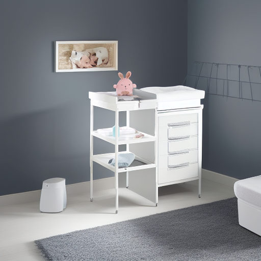 Стол для пеленания с матрасиком белый Roba