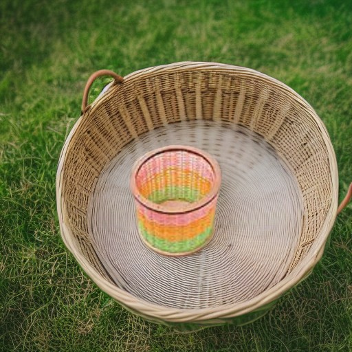 Корзинка из ротанга средняя КРУГЛАЯ (набор N 2) Каррас