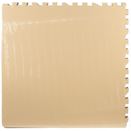 Мягкий пол универсальный 60х60 см бежевый 1,44 м2 с кромками