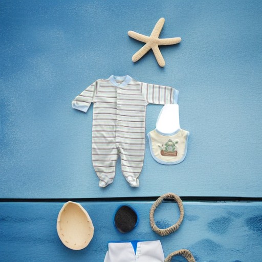 Комбинезон и нагрудник ОРГАНИК голубой, 6-9 месяцев Hudson Baby