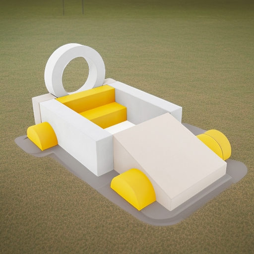 Мягкие игровые блоки Спорткар  Pastel Romana