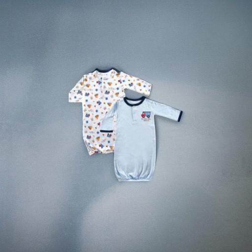 Ночная сорочка МАЛЕНЬКИЙ СТРОИТЕЛЬ, 2 шт., 0-6 месяцев Hudson Baby