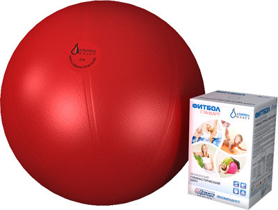 Гимнастический мяч медицинский ФИТБОЛ СТАНДАРТ 75 см, красный Альпина Пласт