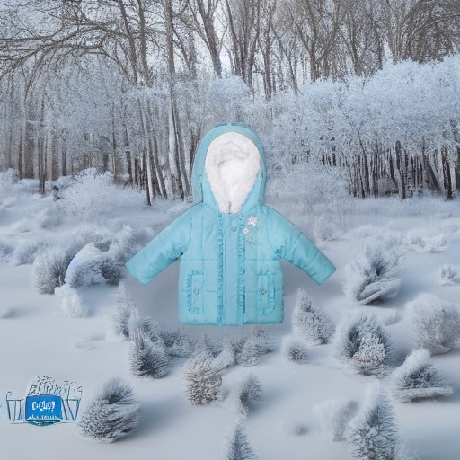 Куртка утепленная с вышивкой (голубая), 2 года Bon Bebe