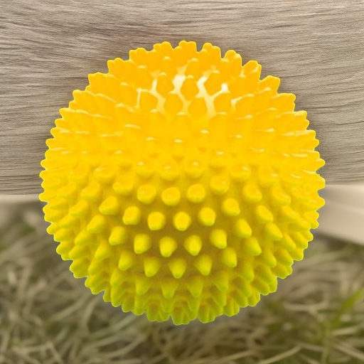 Мяч мягкий массажный ЕЖИК 12 см, желтый Альпина Пласт