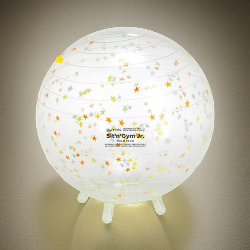 Мяч для фитнеса с ножками Sit n Gym Jr. прозрачный 35 см Ledraplastic
